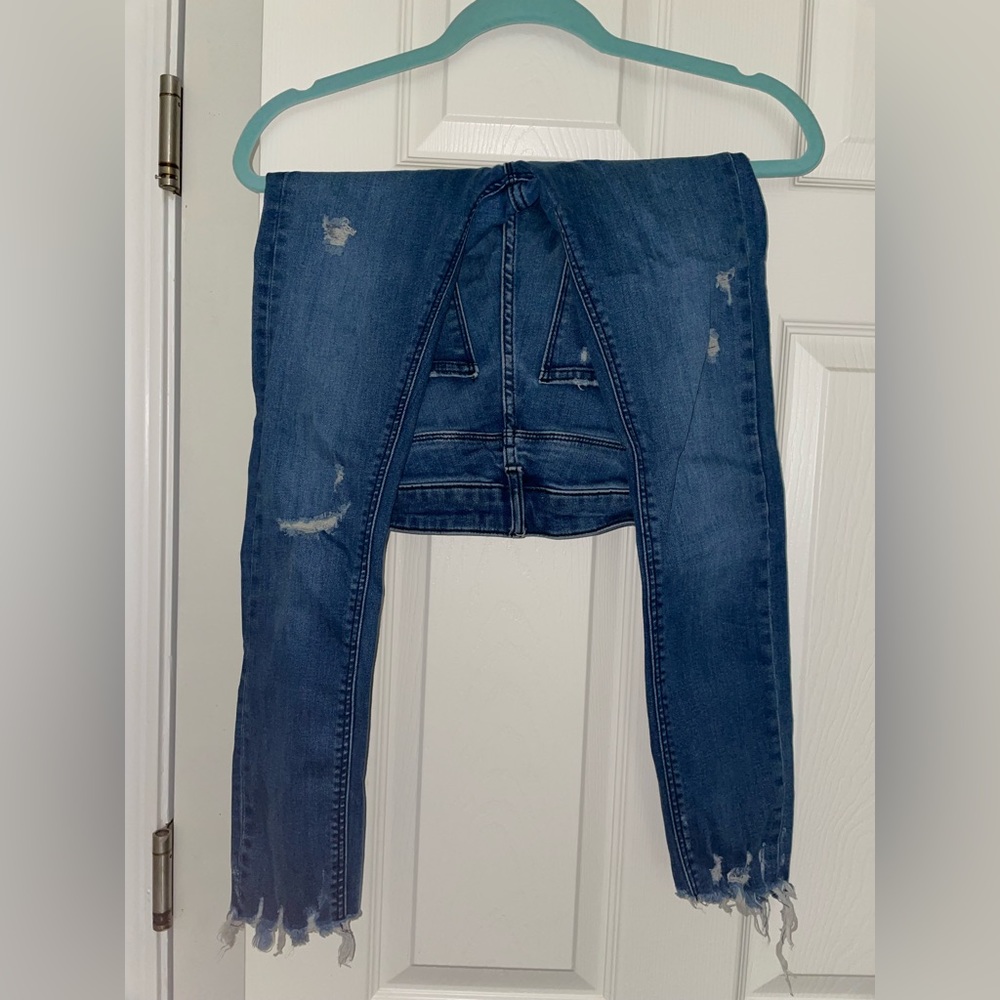 Zara Jeans With Rips Size 2 - Picture 3 of 6